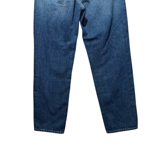 NOEND High Rise Relaxed Straight Jeans Womens 29 Blue Made USA 100% Cotton Denim - Picture 8 of 16